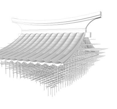 古建屋檐 吊灯